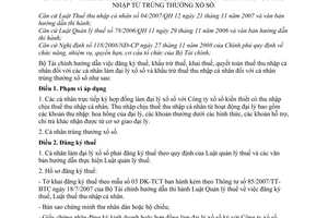 Thông tư 42/2009/TT-BTC hướng dẫn khấu trừ thuế thu nhập cá nhân làm đại lý xổ số khấu trừ thuế thu nhập cá nhân trúng thưởng xổ số