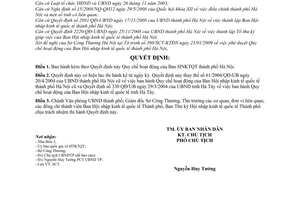 Quyết định 1104/QĐ-UBND quy chế hoạt động của Ban hội nhập kinh tế quốc tế thành phố Hà Nội