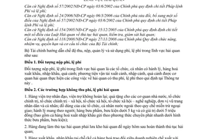 Thông tư 43/2009/TT-BTC quy định mức chế độ thu, nộp, quản lý sử dụng phí, lệ phí lĩnh vực hải quan
