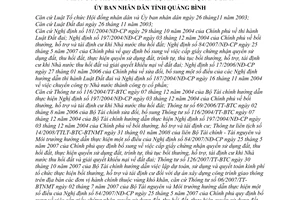 Quyết định 05/2009/QĐ-UBND quy định chính sách bồi thường, hỗ trợ tái định cư khi nhà nước thu hồi đất