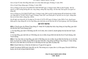 Quyết định 01/2009/QĐ-UBND chuyển giao công chứng hợp đồng giao dịch cho Phòng công chứng số 1 Tuyên Quang