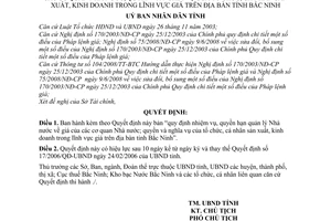 Quyết định 29/2009/QĐ-UBND  nhiệm vụ, quyền hạn quản lý Nhà nước về giá của các CQNN;quyền và nghĩa vụ của tổ chức, cá nhân SXKD lĩnh vực giá