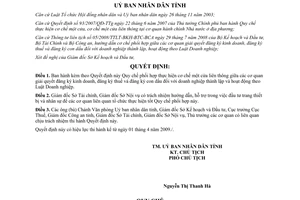 Quyết định 483/QĐ-UBND 2009 Quy chế phối hợp cơ chế một cửa liên thông đăng ký kinh doanh thuế Bến Tre