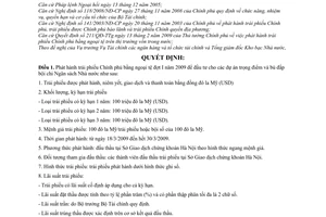 Quyết định  505/QĐ-BTC  phát hành trái phiếu Chính phủ bằng ngoại tệ đợt 1 năm 2009