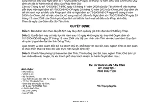 Quyết định 04/2009/QĐ-UBND quy định quản lý giá trên địa bàn tỉnh Đồng Tháp