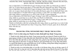 Thông tư liên tịch 475/2009/TTLT-TTCP-BNV hướng dẫn chức năng, nhiệm vụ, quyền hạn và cơ cấu tổ chức của Thanh tra tỉnh, thành phố,huyện,quận,xã,TP