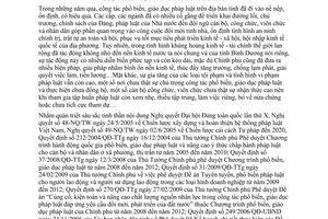 Chỉ thị 07/2009/CT-UBND công tác phổ biến giáo dục pháp luật Bình Dương