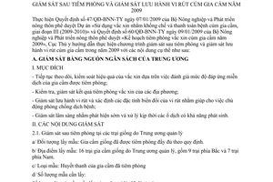 Hướng dẫn 487/TY-DT giám sát sau tiêm phòng lưu hành vi rút cúm gia cầm năm 2009