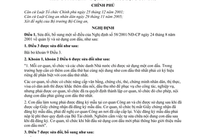 Nghị định 31/2009/NĐ-CP quản lý sử dụng con dấu sửa đổi Nghị định 58/2001/NĐ-CP