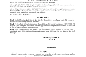 Quyết định 13/2009/QĐ-UBND Chức năng nhiệm vụ quyền hạn cơ cấu tổ chức bộ máy