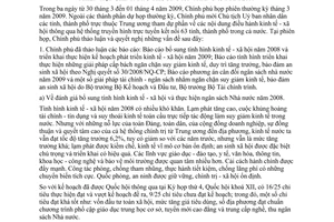 Nghị quyết 12/NQ-CP phiên họp Chính phủ thường kỳ tháng 03 năm 2009