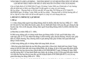 Thông tư 08/2009/TT-BLĐTBXH sửa đổi 07/2006/TT-BLĐTBXH hồ sơ, lập hồ sơ thực hiện chế độ ưu đãi người có công cách mạng