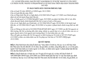 Quyết định 59/2009/QĐ-UBND Quy định trình tự, thủ tục cơ chế thực hiện khi Nhà nước thu hồi đất vi phạm pháp luật đất đai thành phố Hà Nội