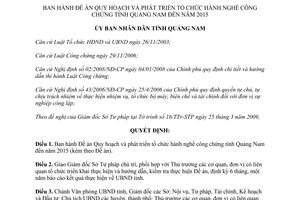 Quyết định 1107/QĐ-UBND năm 2009 phát triển tổ chức hành nghề công chứng Quảng Nam