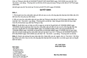 Quyết định 850/QĐ-UBND 2009 mức thu một phần viện phí cơ sở y tế công lập Đắk Lắ