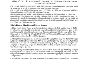 Thông tư 06/2009/TT-NHNN chính sách cho vay ưu đãi lãi suất chương trình hỗ trợ huyện nghèo hướng dẫn Nghị quyết 30a/2008/NQ-CP