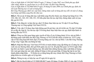 Thông tư 07/2009/TT-BCT cấp giấy chứng nhận xuất xứ hàng dệt may chủng loại hàng xuất khẩu sang Hoa Kỳ