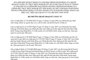 Quyết định 473/QĐ-BKH năm 2009 sửa đổi quy định Chương trình hành động