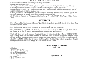 Quyết định 06/2009/QĐ-UBND quy chế đấu giá quyền sử dụng giao đất có thu tiền sử dụng đất tỉnh Lào Cai