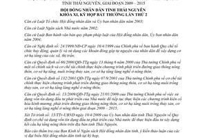 Nghị quyết 04/2009/NQ-HĐND  cơ chế sử dụng vốn tín dụng đầu tư phát triển