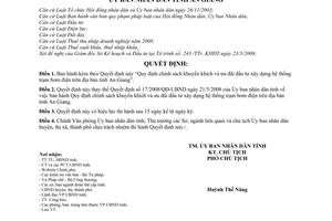 Quyết định 12/2009/QĐ-UBND Quy định chính sách khuyến khích ưu đãi đầu tư xây dựng hệ thống trạm bơm tỉnh An Giang