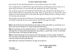 Quyết định 14/2009/QĐ-UBND chức năng nhiệm vụ quyền hạn cơ cấu  Sở TTTT