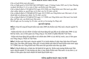 Quyết định 415/QĐ-KTNN quy chế làm việc Vụ Tổ chức cán bộ