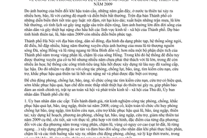 Chỉ thị 16/CT-UBND công tác phòng, chống lụt, bão, úng ngập giảm nhẹ thiên tai năm 2009