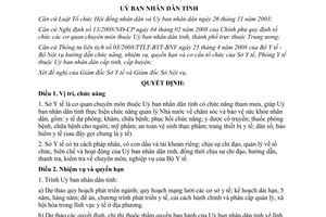 Quyết định 759/QĐ-UBND 2009 chức năng nhiệm vụ quyền hạn cơ cấu Sở Y tế Bến Tre