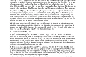 Chỉ thị 04/2009/CT-UBND quản lý hành nghề y dược tư nhân của tỉnh An Giang