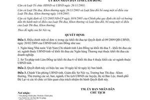Quyết định 18/2009/QĐ-UBND điều chỉnh hoạt động của đơn vị trong khối thi đua