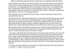 Thông báo 133/TB-VPCP kết luận Phó Thủ tướng Hoàng Trung Hải đề án đẩy mạnh phát triển quản lý nhà nước hệ thống phân phối thị trường bán lẻ