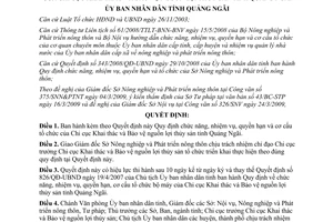 Quyết định 21/2009/QĐ-UBND Chi cục Khai thác Bảo vệ nguồn lợi thủy sản Quảng Ngãi