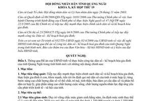 Nghị quyết 03/2009/NQ-HĐND công tác dân số kế hoạch hóa gia đình Quảng Ngãi