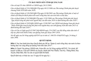 Quyết định 08/2009/QĐ-UBND Quản lý nuôi trồng thủy sản nước lợ Quảng Nam
