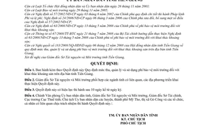 Quyết định 09/2009/QĐ-UBND Quy định mức thu, quản lý sử dụng phí bảo vệ môi trường khai thác khoáng sản tỉnh Tiền Giang