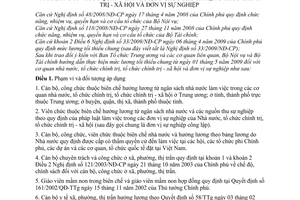 Thông tư liên tịch 01/2009/TTLT-BNV-BTC hướng dẫn thực hiện mức lương tối thiểu chung từ 1/5/2009 đối với CQNN, tổ chức chính trị XH,đơn vị sự nghiệp