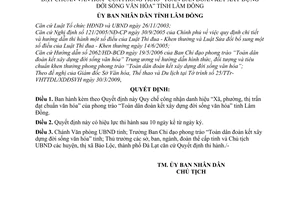 Quyết định 19/2009/QĐ-UBND Quy chế công nhận danh hiệu “Xã, phường, thị trấn đạt chuẩn văn hóa” của phong trào đời sống văn hóa