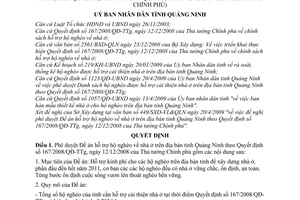 Quyết định 1178/2009/QĐ-UBND phê duyệt Đề án hỗ trợ hộ nghèo về nhà ở trên địa bàn tỉnh Quảng Ninh theo Quyết định 167/2008/QĐ-TTg