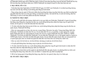 Kế hoạch 60/KH-UBND thực hiện QĐ 46/2009/QĐ-UBND quản lý hoạt động bán hàng rong Hà Nội