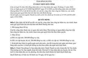 Quyết định 26/2009/QĐ-UBND chế độ hỗ trợ cán bộ công chức công tác thẩm tra xác minh tham mưu giải quyết đơn thư tỉnh Bình Dương
