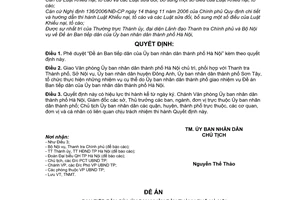 Quyết định 1934/QĐ-UBND phê duyệt Đề án Ban tiếp dân Ủy ban nhân dân thành phố Hà Nội