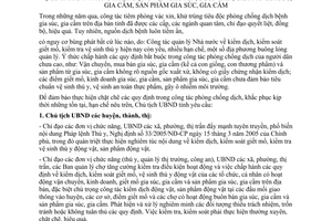 Chỉ thị 06/CT-UBND năm 2009 tăng cường công tác kiểm dịch kiểm soát giết mổ