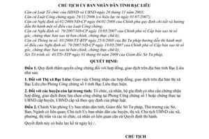 Quyết định 922/QĐ-UBND thẩm quyền công chứng hợp đồng,