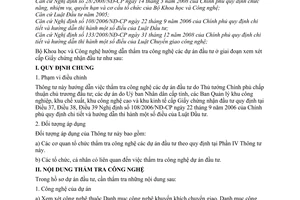 Thông tư 10/2009/TT-BKHCN thẩm tra công nghệ dự án đầu tư