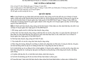 Quyết định 70/2009/QĐ-TTg luân chuyển, tăng cường cán bộ chủ chốt xã thuộc 61 huyện nghèo chính sách ưu đãi, khuyến khích Nghị quyết 30a/2008/NQ-CP