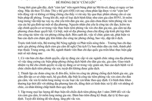 Chỉ thị 1141/CT-BNN-TY tăng cường công tác phòng chống dịch bệnh gia súc, gia cầm phòng dịch cúm lợn