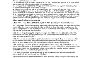 Thông tư 86/2009/TT-BTC sửa đổi 155/2007/TT-BTC 156/2007 hướng dẫn Nghị định 45/2007/NĐ-CP 46/2007 chế độ tài chính doanh nghiệp bảo hiểm môi giới