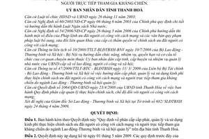 Quyết định 1292/2009/QĐ-UBND phân cấp, cấp phát, quản lý sử dụng kinh phí thực hiện chính sách ưu đãi người có công cách mạng