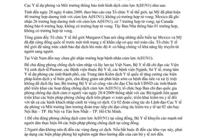 Thông báo 642/TB-DPMT tình hình dịch cúm lợn A(H1N1)